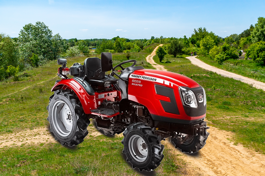 Massey Ferguson 6028 MaxPro Narrow Track Front Right Side Massey Ferguson 6028 MaxPro Narrow Track Front Right Side