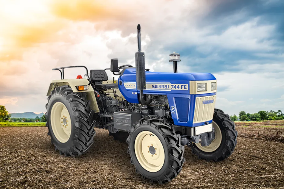 Swaraj 744 FE 4WD Front Right Side